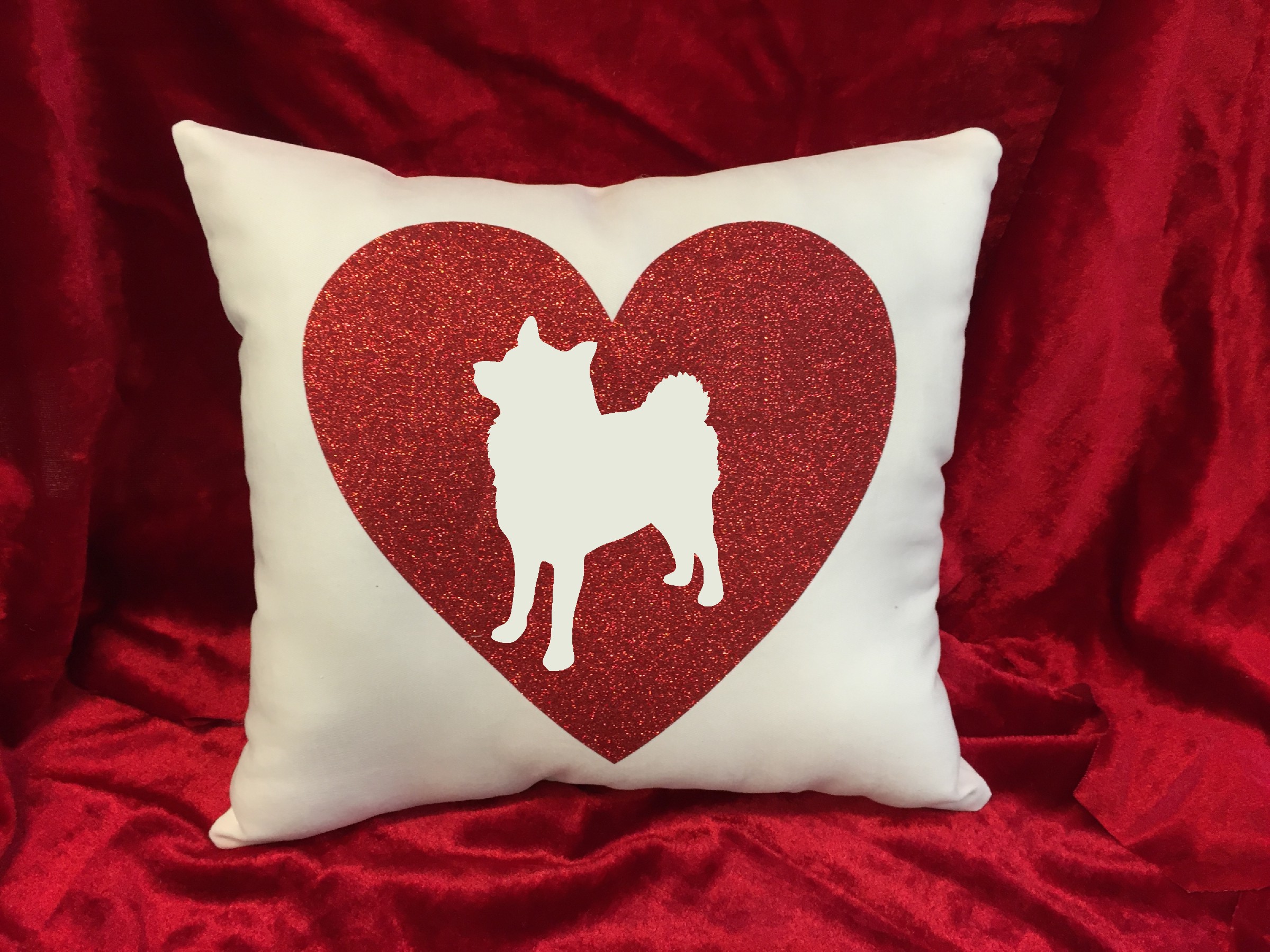 Dogs - Throw Pillow - Norwegian Elkhound